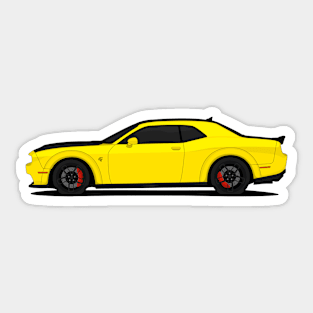 HELLCAT SIDE YELLOW Sticker